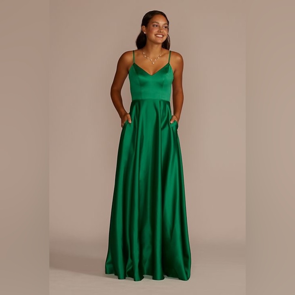 JULES AND CLEO satin spaghetti strap dress - Picture 2 of 14